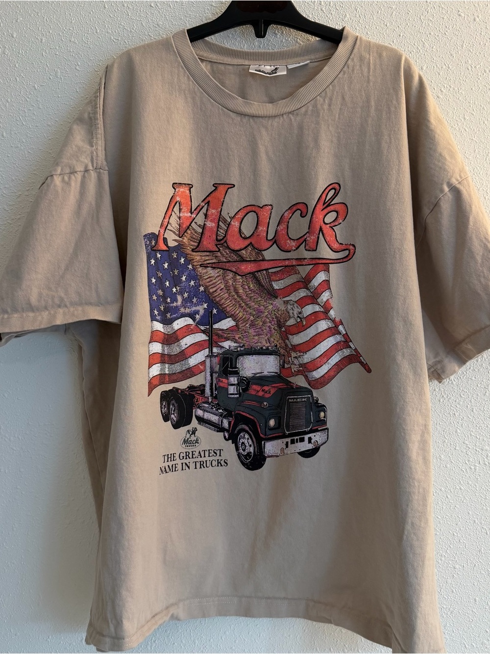 Mack Trucks Short-Sleeve Graphic Tee in Tan
